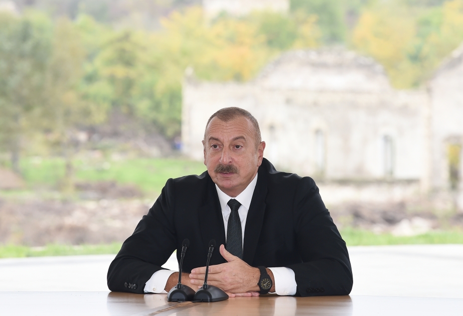 Ilham Aliyev: "Restauraremos la ciudad de Fuzuli y los pueblos del distrito de Fuzuli"