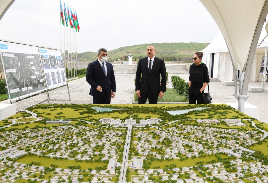 Füsuli: Präsident Ilham Aliyev legt im Dorf Dovlätyarli Grundstein für Smart Village VIDEO