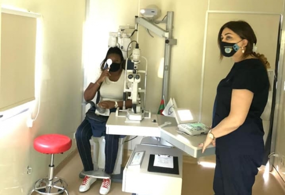 Milli Oftalmologiya Mərkəzinin Avtomobil Səyyar Klinikasının keçirdiyi oftalmoloji aksiya zamanı 178 nəfər müayinə olunub