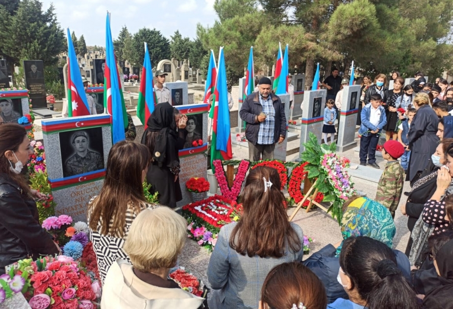 Xəzər rayonunda şəhid Vüsal İsmayılzadənin əziz xatirəsi yad olunub