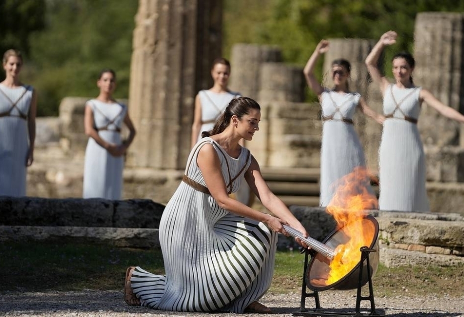Olympic Flame for Beijing 2022 Winter Games lit in Ancient Olympia