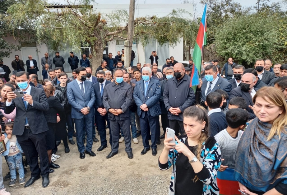 Goranboy rayonunda şəhid ailələri ziyarət olunub