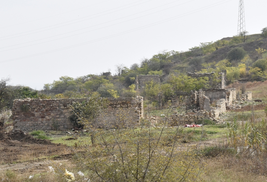 Le village de Papy de la région de Djabraïl, détruite pendant l’occupation arménienne