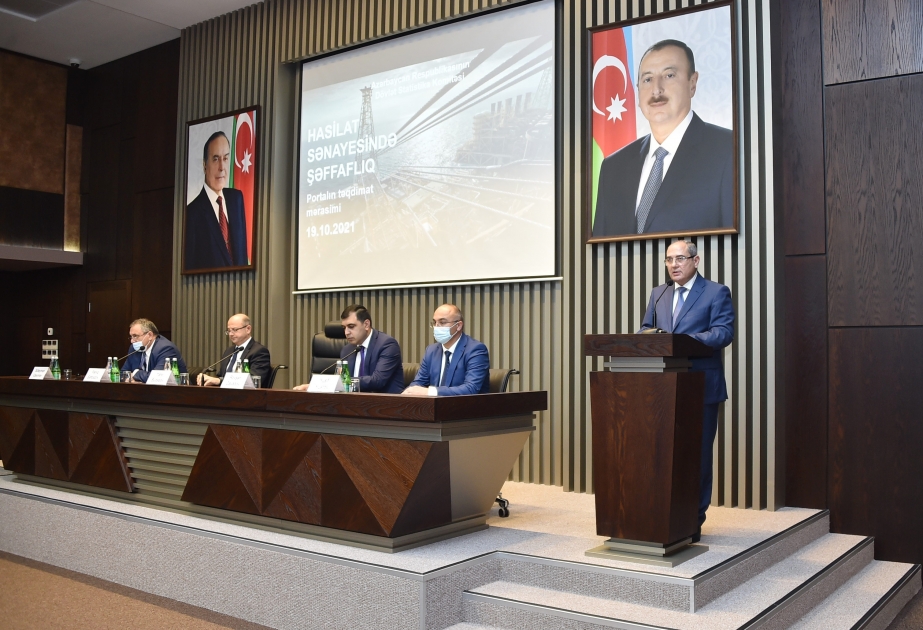 “Hasilat Sənayesində Şəffaflıq” portalının təqdimatı olub YENİLƏNİB