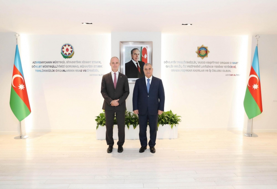 Dövlət Təhlükəsizliyi Xidmətinin rəisi ilə Beynəlxalq Qırmızı Xaç Komitəsinin vitse-prezidenti arasında görüş keçirilib