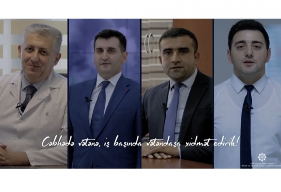 Cəbhədə Vətənə, iş başında vətəndaşa xidmət edənlər VİDEO