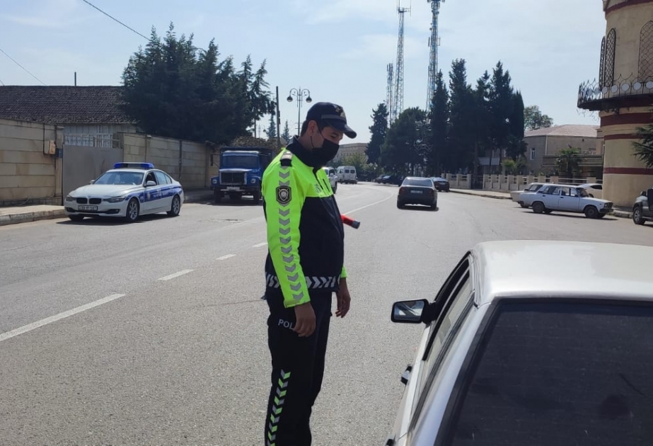 Masallıda qaydaları pozan sürücülər və piyadalar barəsində qanunamüvafiq tədbirlər görülüb