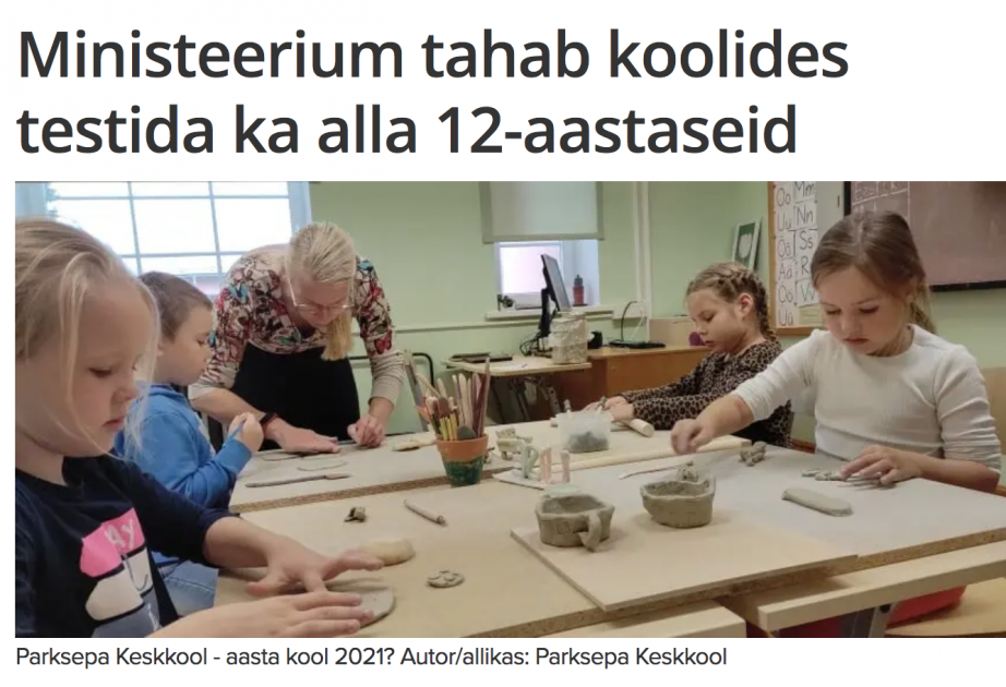 Estoniyada 12 yaşdan aşağı şagirdlərin də koronavirus testindən keçəcəyi gözlənilir