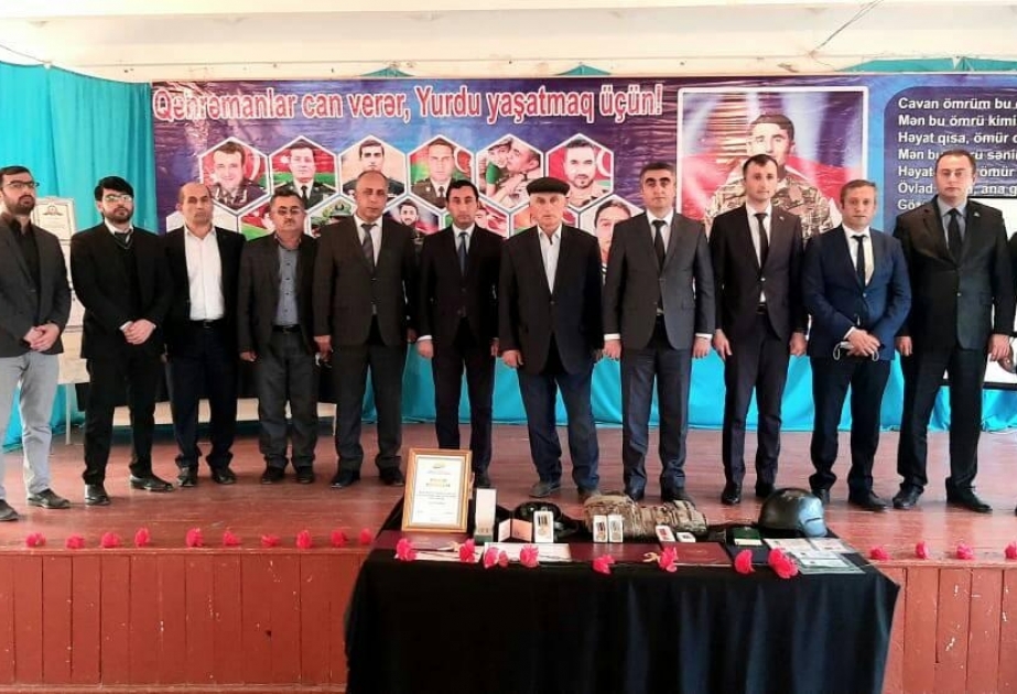 Lənkəranda şəhid mayor Aqşin İbadovun xatirəsi anılıb