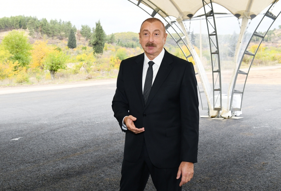 Президент Ильхам Алиев: В Зангилане будут созданы современный транспортно-логистический центр, вся инфраструктура