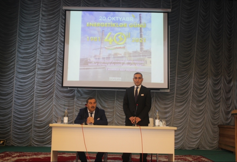 Mingəçevir Dövlət Universitetində Energetiklər Günü qeyd olunub