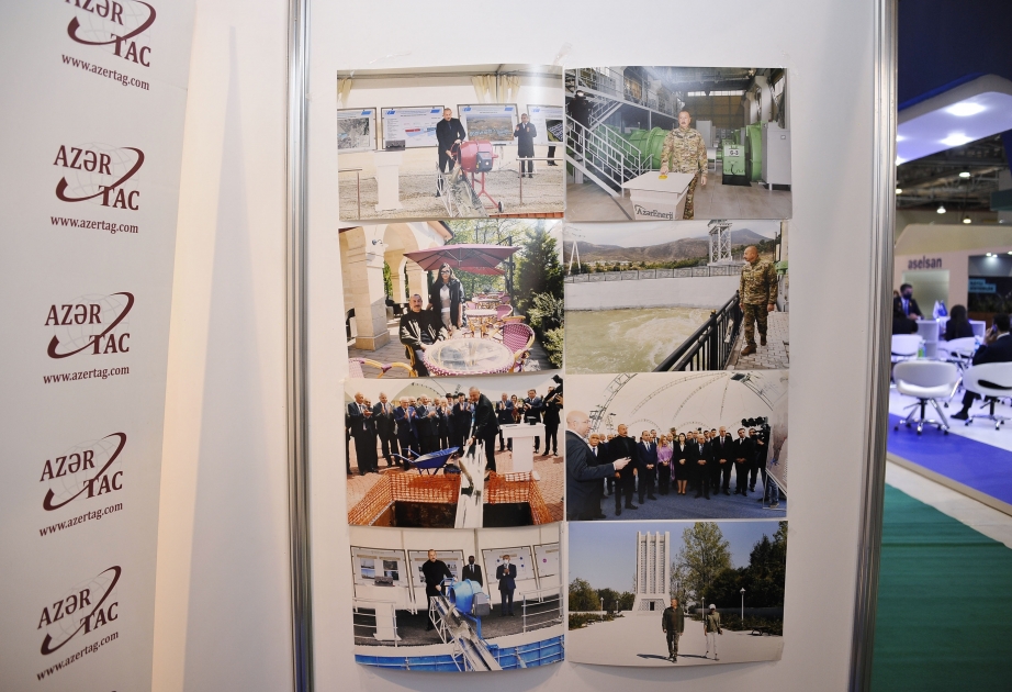 Pabellón de AZERTAC se presenta en la exposición "Rebuild Karabakh"