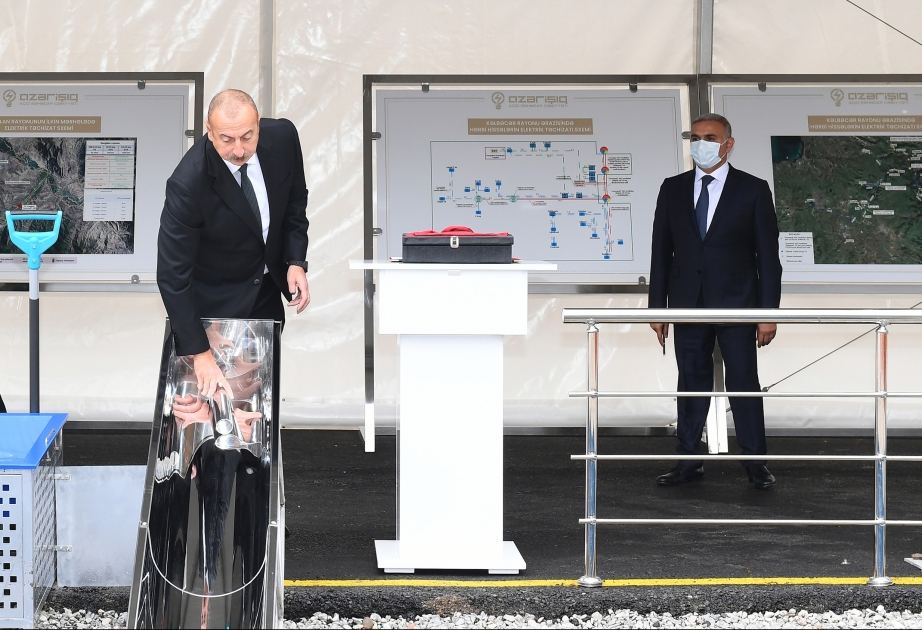Le président de la République pose la première pierre d’une sous-station électrique digitale à Zenguilan VIDEO