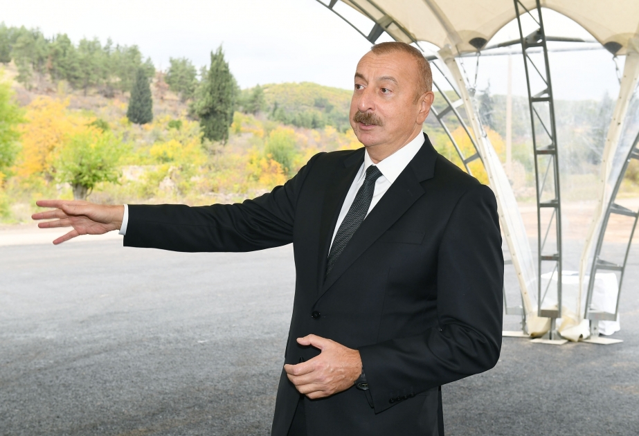 الرئيس الأذربيجاني: مستجدات متعلقة بفتح ممر زنكزور تظهر اننا نحقق هدفنا
