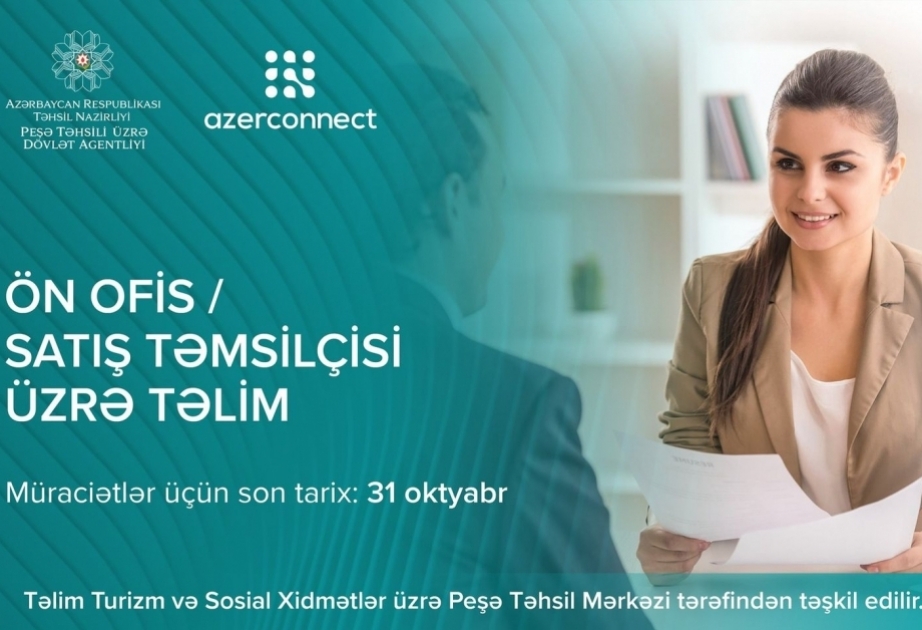 “Ön Ofis/Satış Təmsilçisi” təliminə müraciətlər qəbul olunur