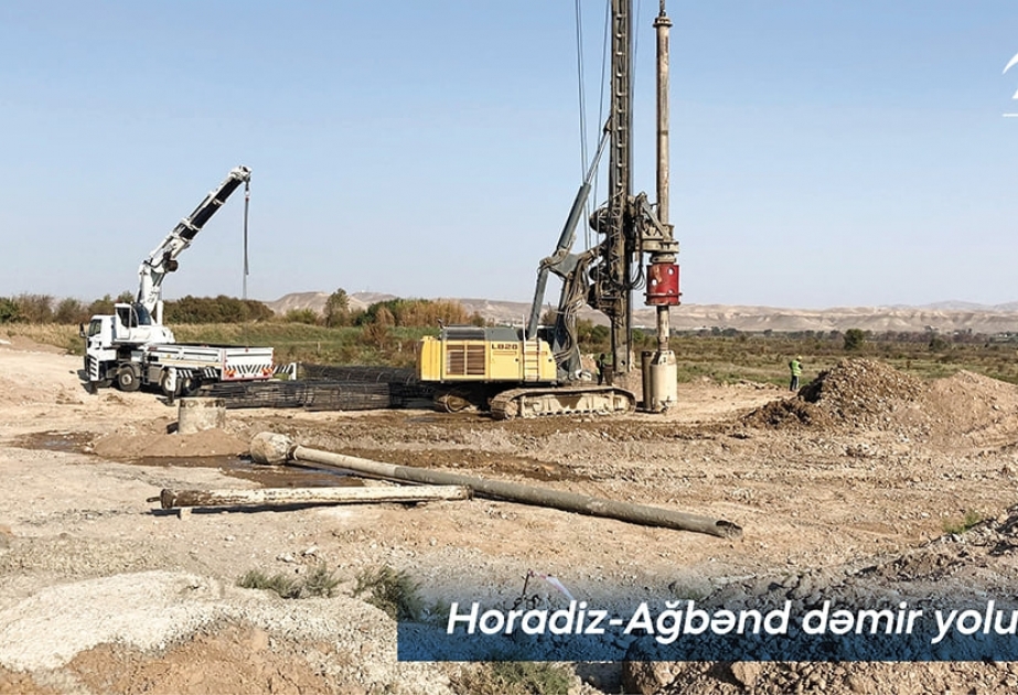 İşğaldan azad olunmuş ərazilərdə dəmir yolu infrastrukturu yenidən qurulur
