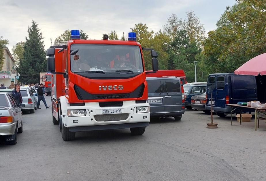 FHN-in Dövlət Yanğın Nəzarəti Xidmətinin təşkilatçılığı ilə təlim keçirilib