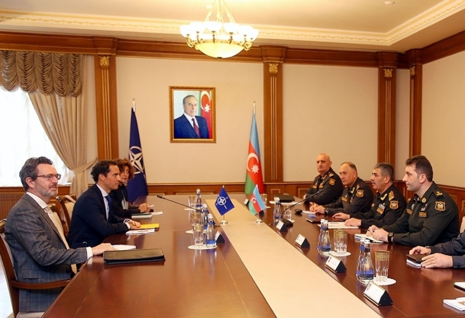 阿塞拜疆国防部长会见北约高加索和中亚特派代表