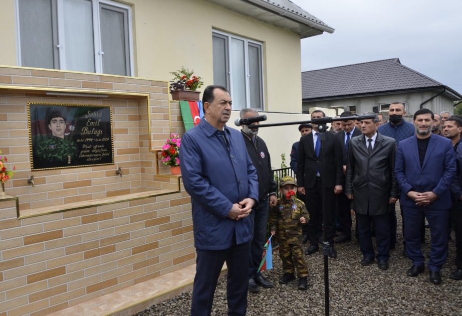 Lənkəranda Vətən müharibəsinin şəhidi Emil Şıxəlizadənin adı əbədiləşdirilib