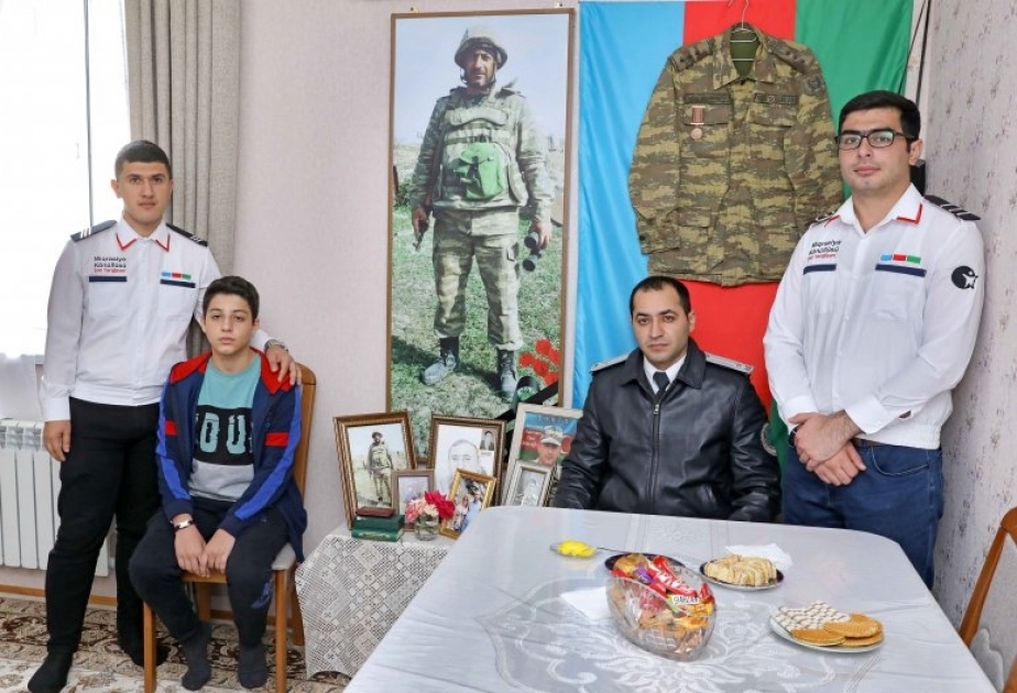 “Şəhidini tanı” layihəsi çərçivəsində daha bir şəhid ailəsi ziyarət olunub