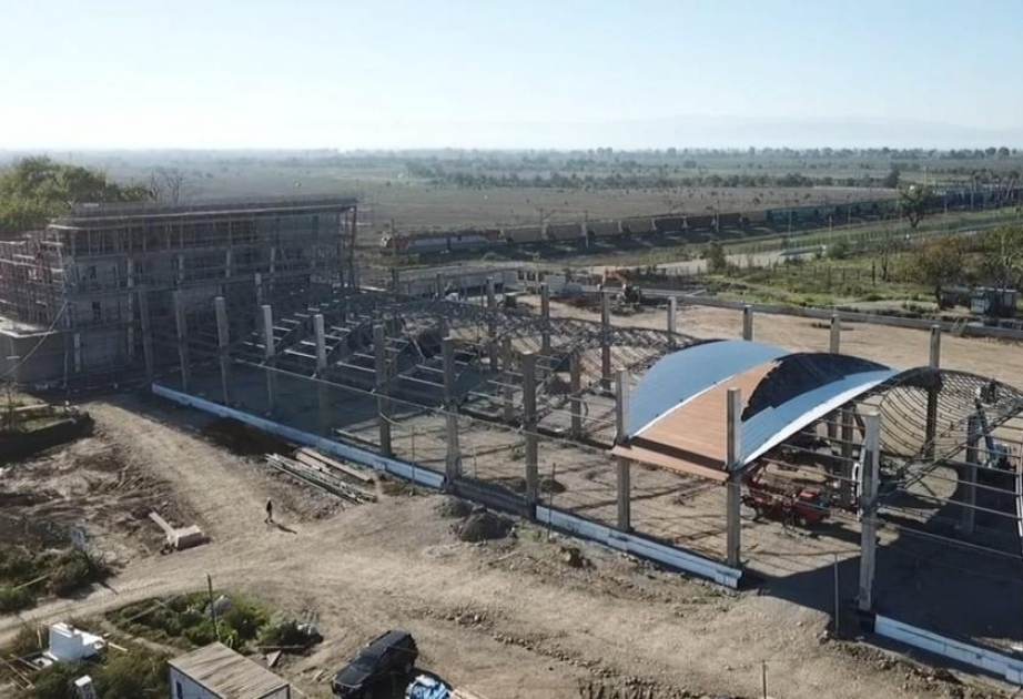 Dövlət Gömrük Komitəsinin sədri "Xanoba" gömrük postunda aparılan tikinti işləri ilə tanış olub