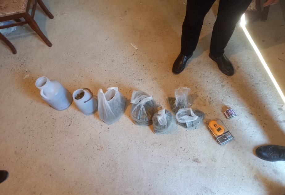 Saatlı rayon sakinindən bir kiloqramdan çox marixuana aşkarlanaraq götürülüb