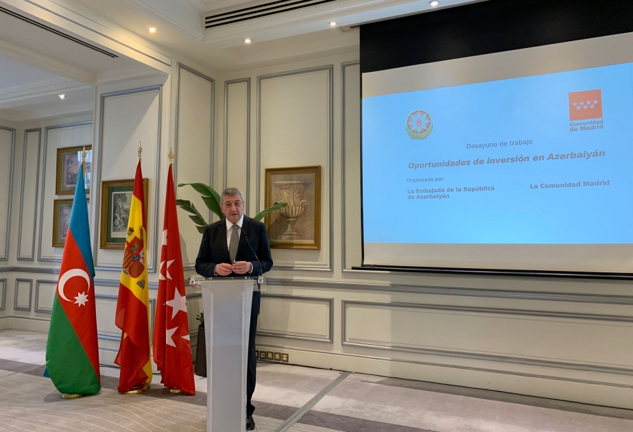 İspaniya şirkətləri Azərbaycanın əlverişli investisiya mühiti barədə məlumatlandırılıb