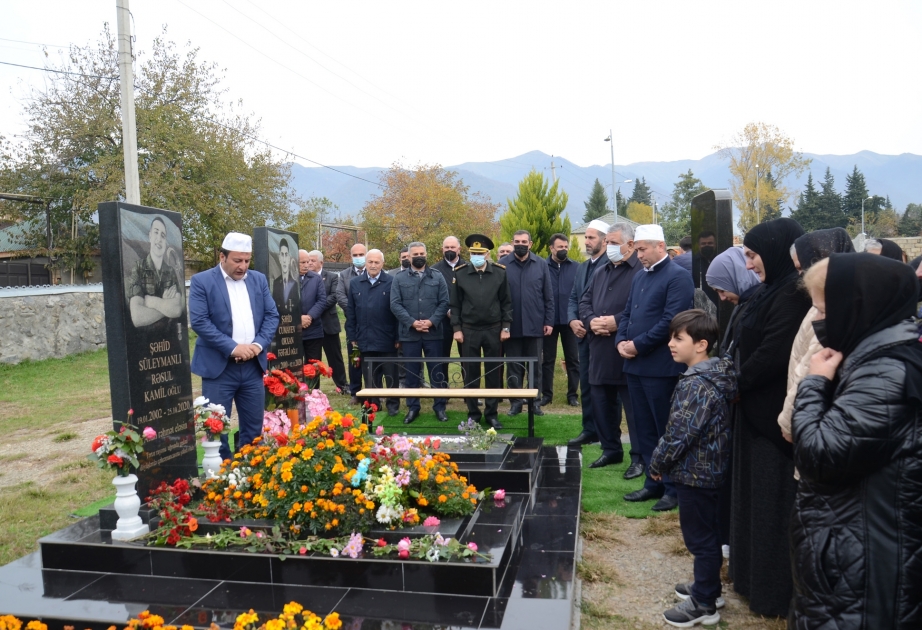 Zaqatalada şəhid Rəsul Süleymanlının xatirəsi yad edilib