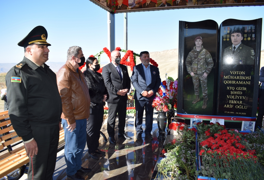 Qobustanda şəhidin xatirəsinə bulaq tikilib
