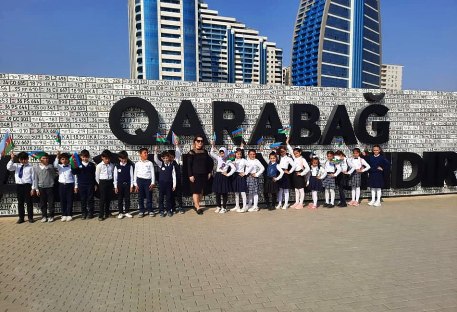 Hərbi Qənimətlər Parkına məktəblilərin ekskursiyaları
