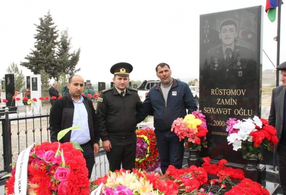 Şəhid Zamin Rüstəmovun xatirəsi anılıb VİDEO