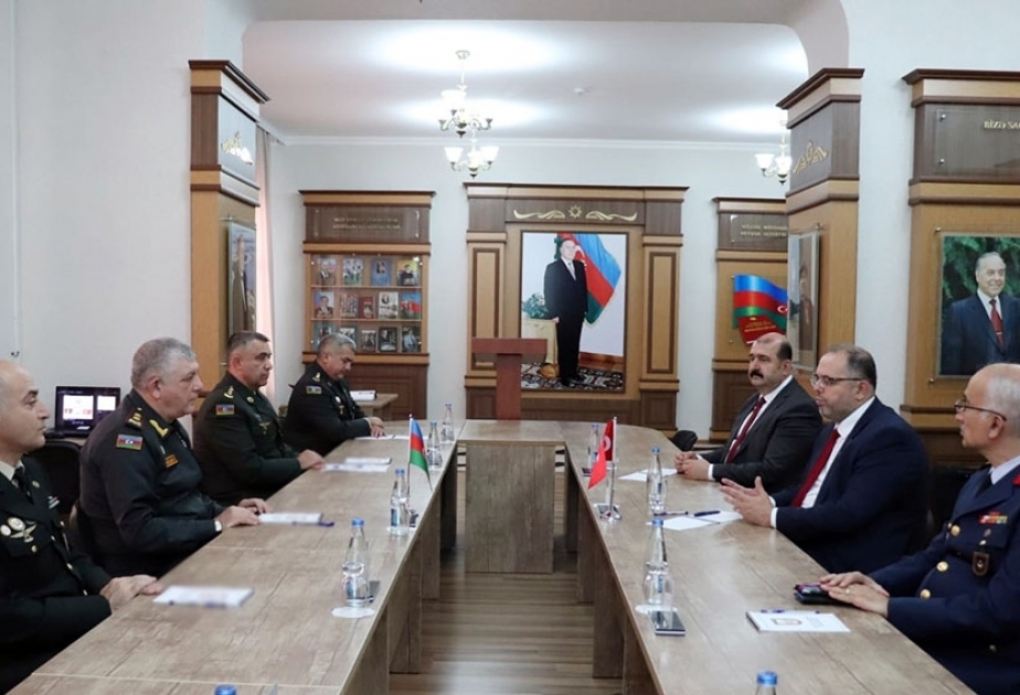 War College of Azerbaijani Armed Forces hosts meeting with administration of Turkish National Defense University
