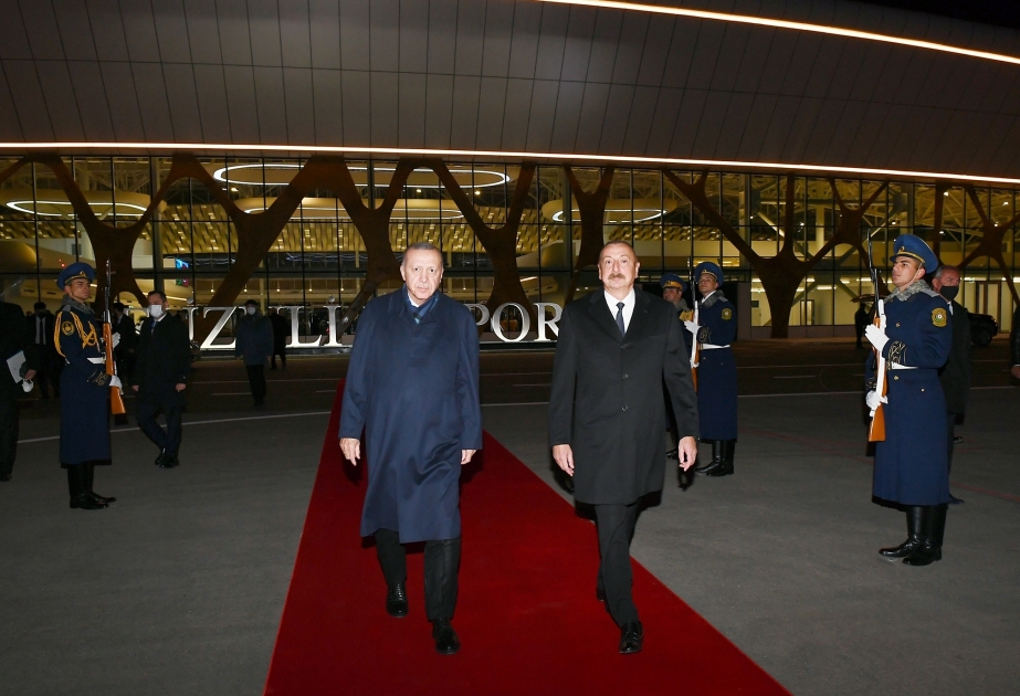 Le président turc Recep Tayyip Erdogan termine sa visite officielle en Azerbaïdjan VIDEO