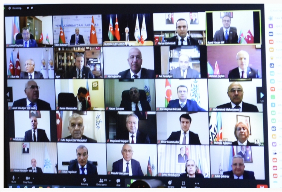 YAP və AK Partinin birgə təşkilatçılığı ilə “Qarabağ savaşı: Azərbaycan-Türkiyə qardaşlığının növbəti təntənəsi” mövzusunda videokonfrans keçirilib