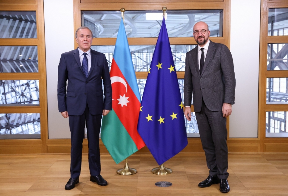 Azərbaycanın Aİ yanında nümayəndəliyinin rəhbəri etimadnaməsini Avropa İttifaqı Şurasının prezidentinə təqdim edib
