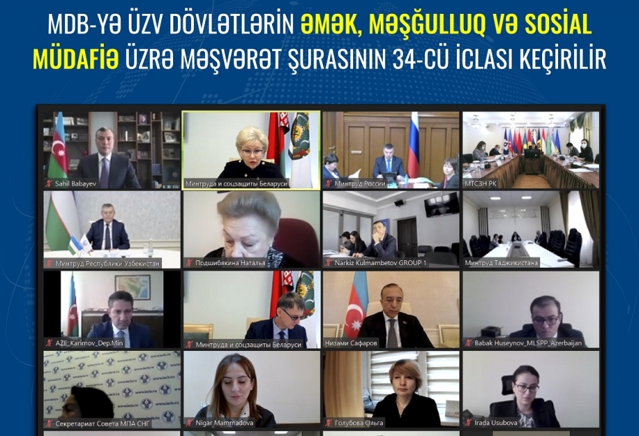 MDB-yə üzv dövlətlərin iclasında Azərbaycanda aparılan sosial islahatlar barədə məlumat verilib