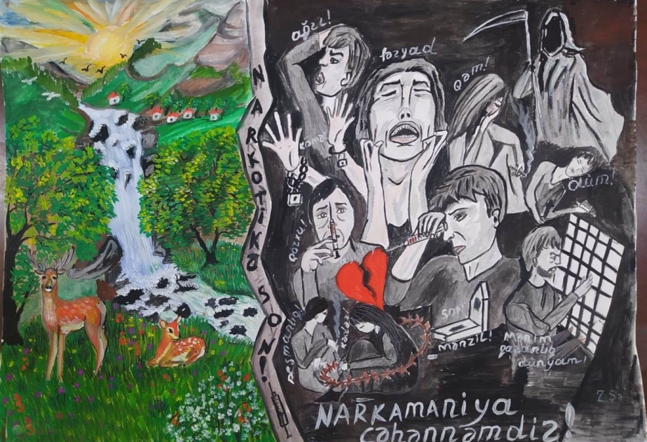 Siyəzəndə gənc rəssamlar arasında rəsm müsabiqəsinin qalibləri müəyyənləşib