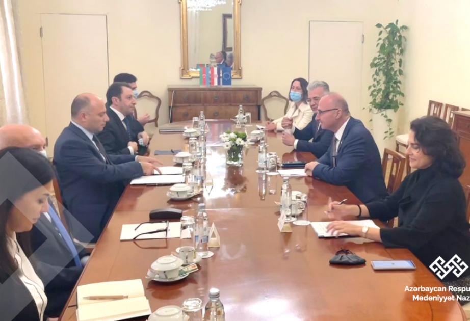 Anar Kərimov Xorvatiyanın xarici və Avropa işləri üzrə naziri ilə görüşüb