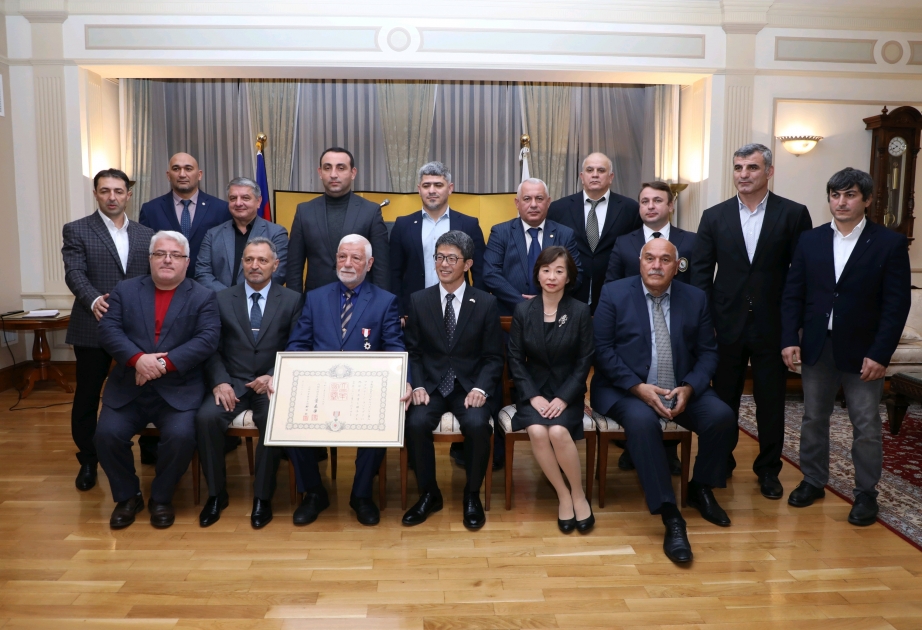 Azərbaycanın cüdo məşqçilərinə Yaponiya hökumətinin "Gümüş Şüalı Gündoğar Ordeni" təqdim edilib