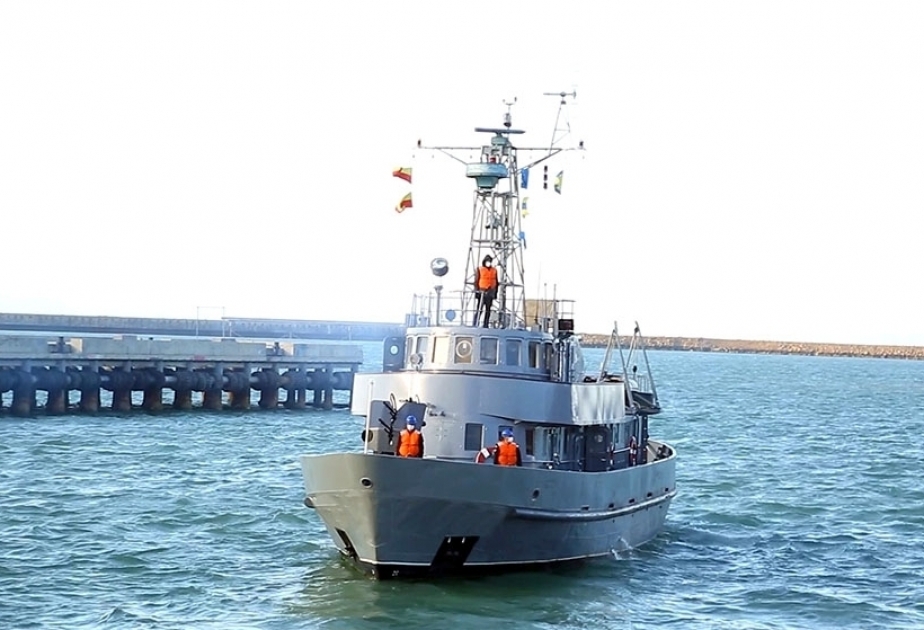 Armada de Azerbaiyán organizó una competición por el título de "Mejor División de Barcos"