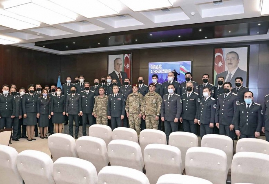 Dövlət Miqrasiya Xidmətində bir qrup Vətən müharibəsi iştirakçısı ilə görüş keçirilib