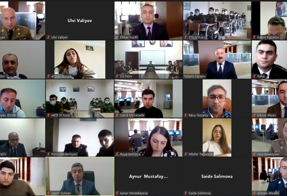 FHN-in Akademiyasında “Gənclərin fövqəladə hallarda davranışı haqqında məlumatlılıq səviyyəsinin artırılması” mövzusunda seminar keçirilib