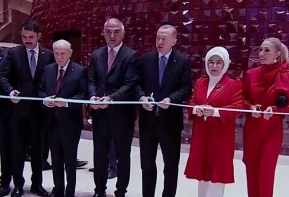 Turkish president inaugurates Ataturk Cultural Center on Republic Day