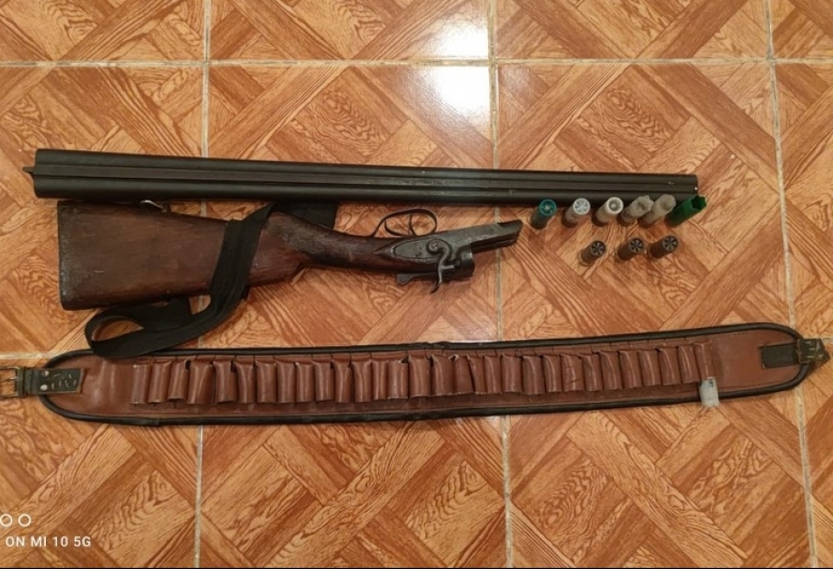 Zaqatala rayon sakinindən odlu silah götürülüb