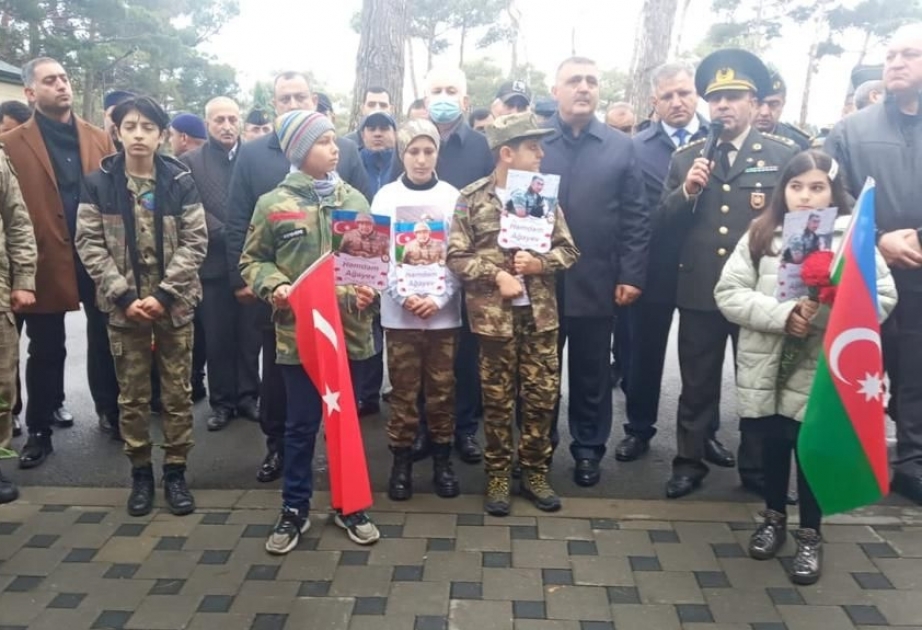 Vətən müharibəsinin şəhid polkovnik-leytenantı Həmdəm Ağayevin xatirəsi anılıb