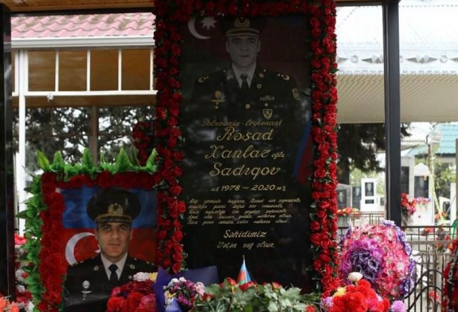 Şəmkir rayonunda Vətən müharibəsi şəhidi polkovnik-leytenant Rəşad Sadıqovun xatirəsi ehtiramla anılıb