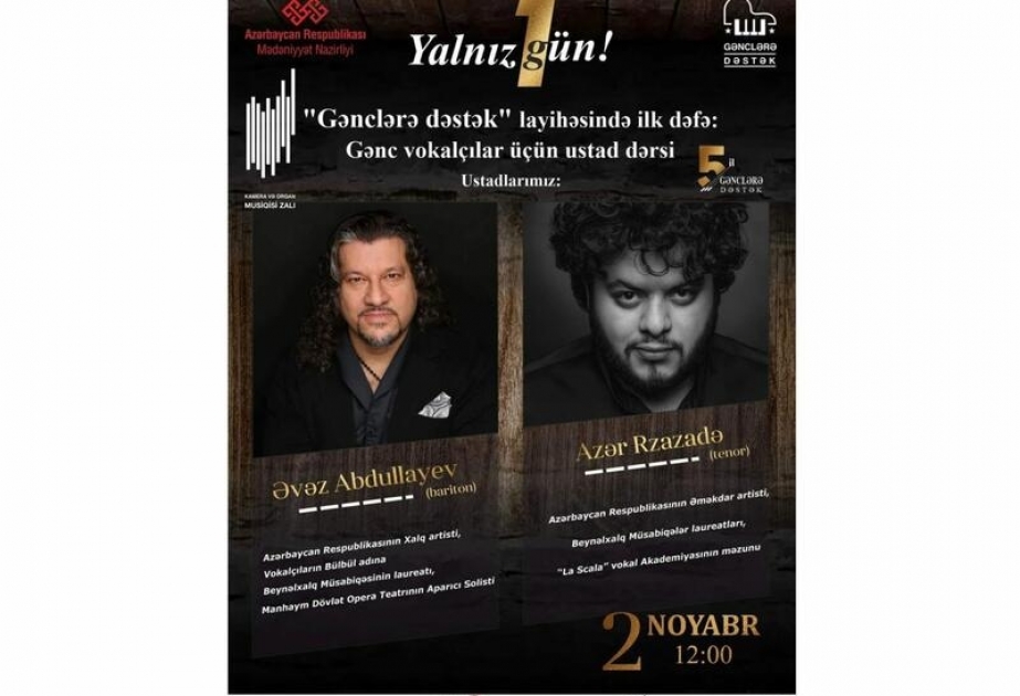 Gənc vokalçılar üçün ustad dərsi