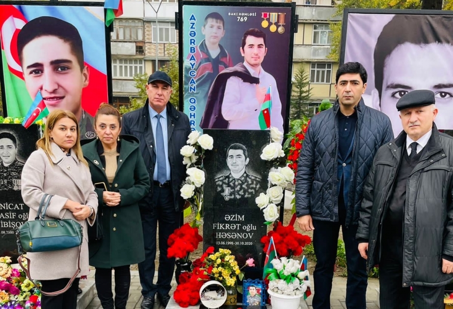 ADU-nun kollektivi şəhid Əzim Həsənovun anım mərasimində iştirak edib