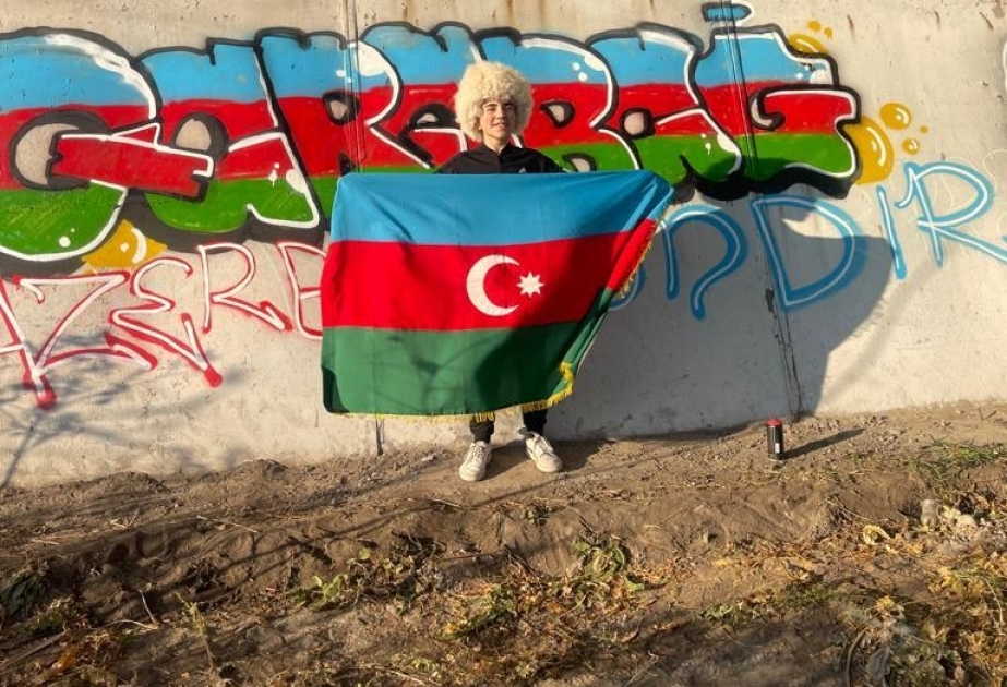 15 yaşlı soydaşımız Dneprdə “Qarabağ Azərbaycandır!” adlı aksiya təşkil edib