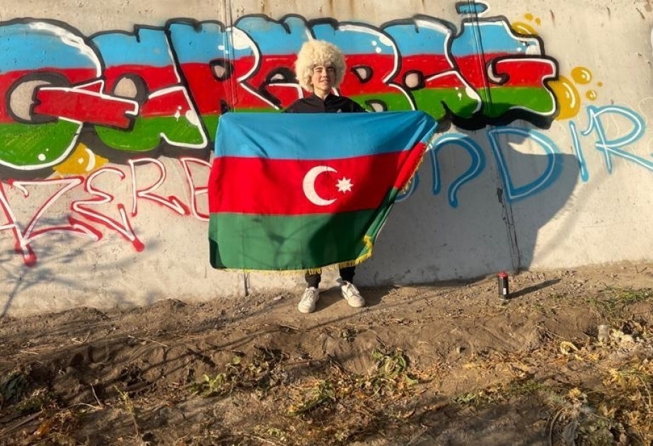 Наш юный соотечественник организовал в украинском городе Днепр акцию «Карабах – это Азербайджан!»